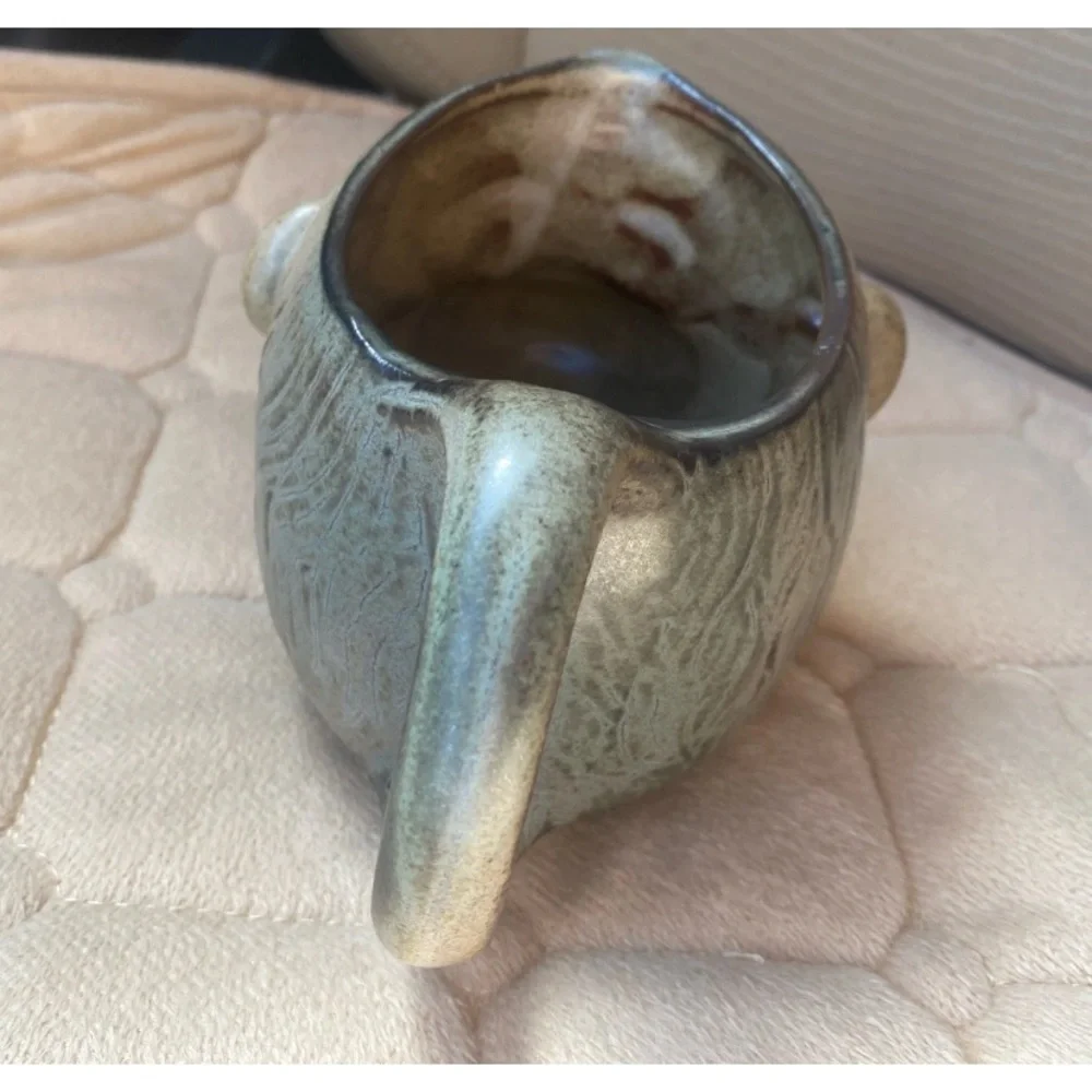 Anthropomorphic 3-D Monkey Ape Vintage Pottery Pitcher‎ Mug UTCTI Made In Japan